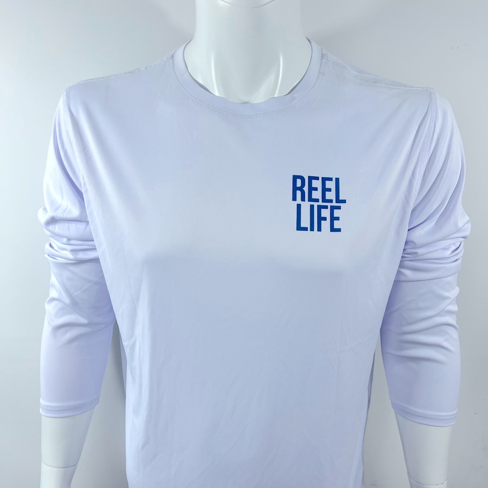 REEL LIFE EXTRA LARGE (XL)  WHITE COLOR RASH GUARD